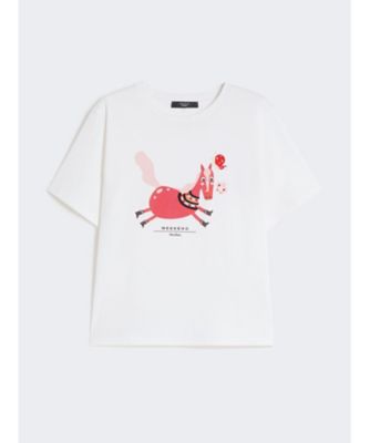 ウエスト ピュア コットン ジャージー Tシャツ 5971046106