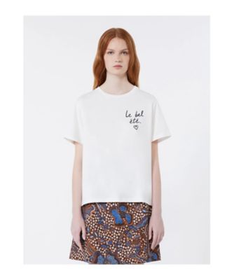 MAX MARA Tシャツ PARK ピュア コットン ジャージー ボーラ ピュア コットン ジャージー Tシャツ 5971046206