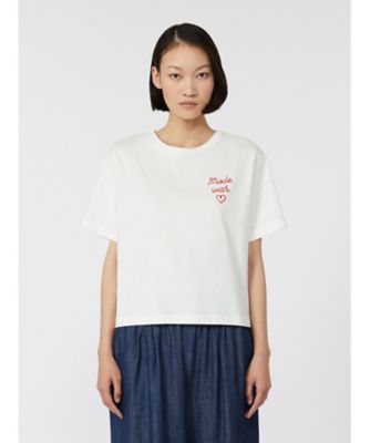 Max Mara プリントオーガニックコットンTシャツ Max Mara/マックスマーラ｜プリント オーガニック コットン Tシャツ