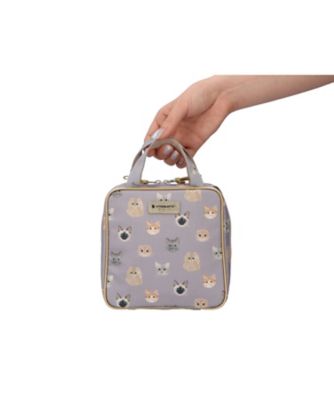 アルティザン＆アーティスト ARTISAN＆ARTIST タテ型収納のスクエアポーチ 5WP-WI6092 ウィスカー･ウィスパー #ライラック コスメポーチ/バッグ [161128] ウィスカー・ウィスパー タテ型収納のスクエアポーチ 5WPー