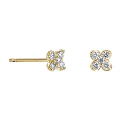＜festaria bijou SOPHIA (Women)＞Ｋ１８ＹＧ　ダイヤモンド　ピアス