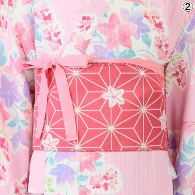 キキョウ柄　浴衣