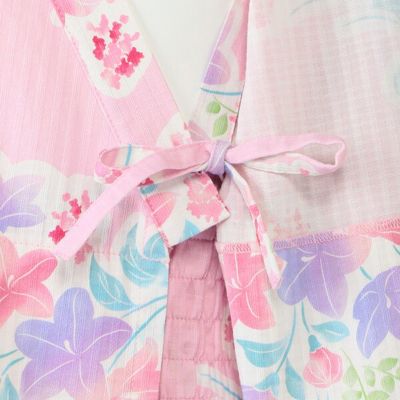 キキョウ柄　浴衣