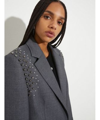 アッフィーネ ラインストーン グリザイユ ジャケット