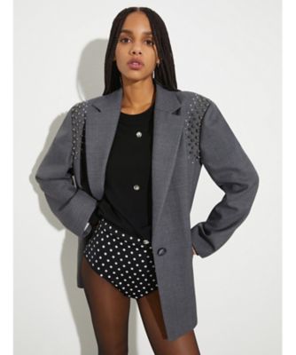 ＜MAX&Co. (Women)＞アッフィーネ　ラインストーン　グリザイユ　ジャケット　６０４１０７６１０２