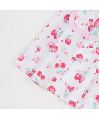 35th復刻イチゴ柄 エプロン 3点セット | mezzo piano (Baby&Kids