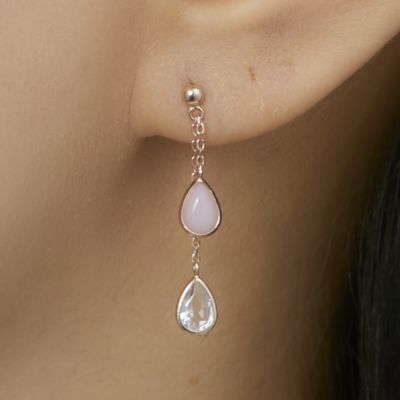 ホワイトトパーズ ピアス 18K フェスタリアビジュ K10YG/K18YG ホワイトトパーズ ピアス|festaria Online Shop