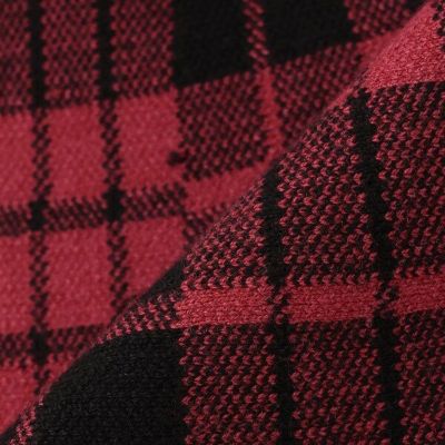 チェックジャカード　ニットスカート　６０４４１１５