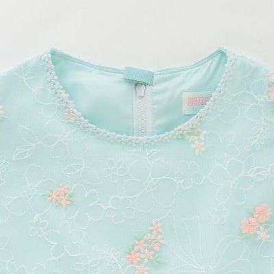 花刺繍チュールレース　ワンピース　６０４４６０６