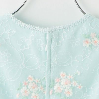 花刺繍チュールレース　ワンピース　６０４４６０６