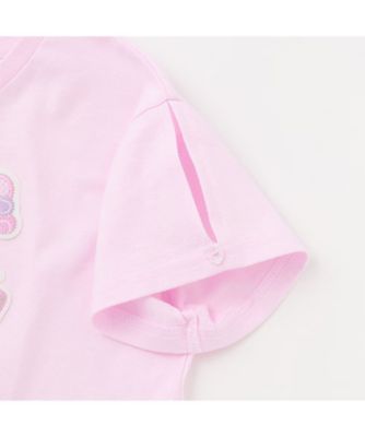 25S/S mezzo pianoメゾピアノ　ステッカーアップリケ　半袖Tシャツ 楽天市場】メゾピアノ(mezzo piano)ステッカーアップリケ 半袖T