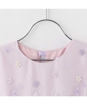 花刺しゅうチュールドレス　６０５１３０８
