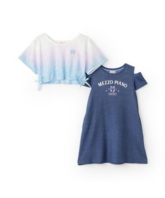 グラデーションメッシュ＆ワンピースセット　６０５２３０８