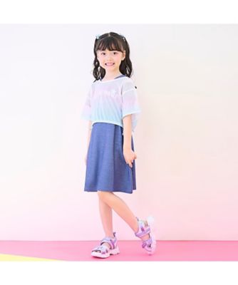 グラデーションメッシュ＆ワンピースセット　６０５２３０８