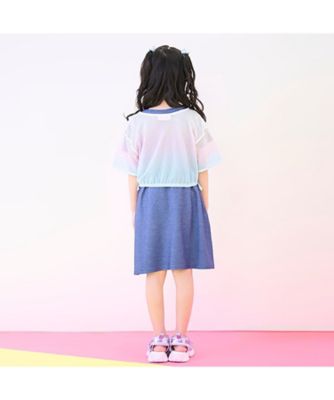 グラデーションメッシュ＆ワンピースセット　６０５２３０８