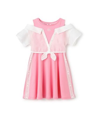 ＜mezzo piano (Baby&Kids)＞シアーシャツ　ドッキングワンピース　６０５２３１４
