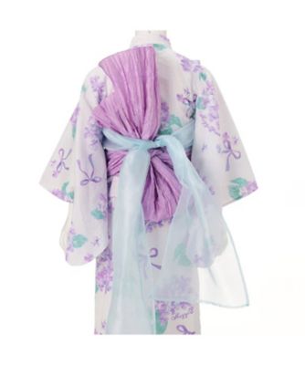 水彩紫陽花柄　浴衣　６０５２６０２