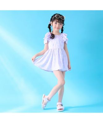 シェル柄　セパレートワンピース水着　６０５２６０８
