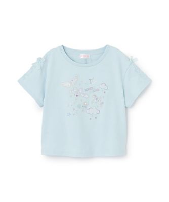 ＜mezzo piano (Baby&Kids)＞エンジェルモチーフ　半袖Ｔシャツ　６０５３２３５