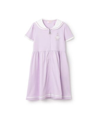 バレエ前開きセーラー半袖ワンピース　６０５３３２９