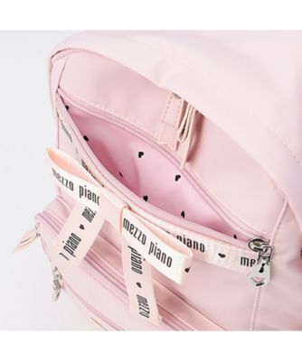 約21L ハートポーチつきロゴリボンリュック 6053430 | mezzo