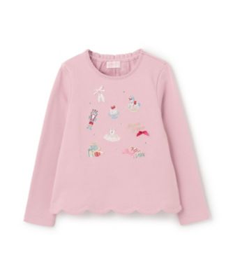 くるみ割り人形アップリケ裾スカラップトレーナー 6054211