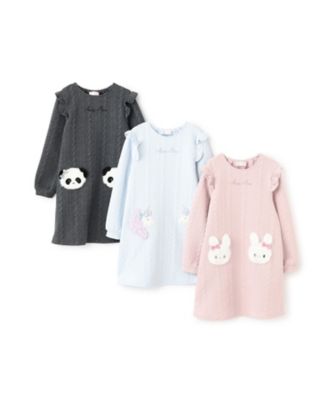 動物アップリケ カットワンピース 6054310 | mezzo piano