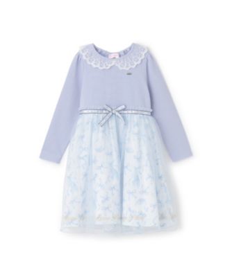 ＜mezzo piano (Baby&Kids)＞バレエ柄　ドッキングワンピース　６０５４３３０