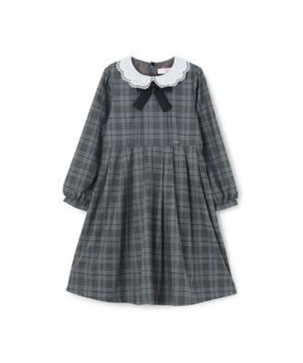 ＜mezzo piano (Baby&Kids)＞カットワーク刺しゅう襟　ワンピース　６０５４６０３