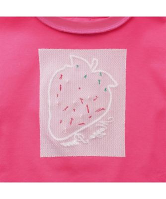 Bigイチゴ袖フリル 半袖Tシャツ 6061202 | mezzo piano