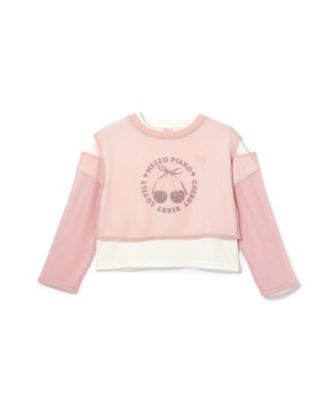 ＜mezzo piano (Baby&Kids)＞メッシュレイヤード　半袖Ｔシャツセット　６０６１２０７