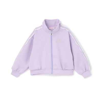 ＜mezzo piano (Baby&Kids)＞袖レースライン　ＺＩＰジャージ　６０６１２０９