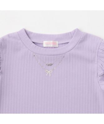 ネックレス刺しゅう 2wayテレコTシャツ 6061217 | mezzo