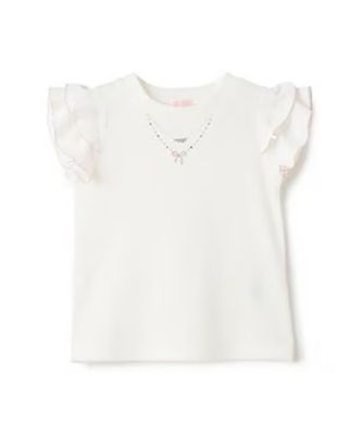 ネックレス刺しゅう 2wayテレコTシャツ 6061217 | mezzo