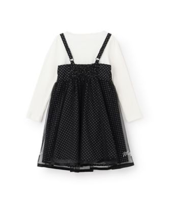 メゾピアノ　みっぷるちゃん　長T、ズボン、ジャンパースカート、バッグ、おまけ付 ジャンパースカート＆長袖TシャツSET 6061304 | mezzo
