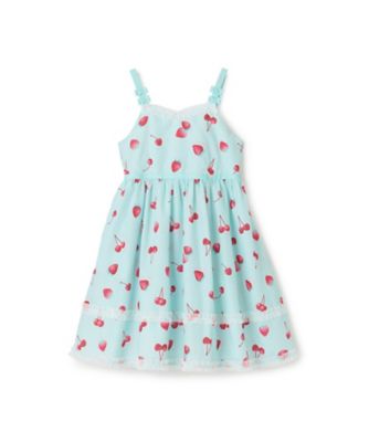 ＜mezzo piano (Baby&Kids)＞イチゴチェリードット柄　キャミワンピース　６０６１３０７