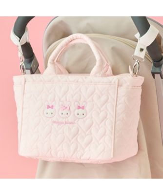 メゾピアノママ ウサギアップリケ2wayトートバッグ 6061444