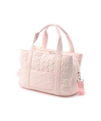 メゾピアノママ ウサギアップリケマザーズバッグショルダー付