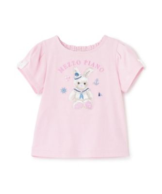 ウサギ・ネコ マリン半袖Tシャツ 6062201 | mezzo piano