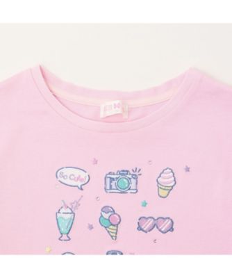 ファンシーポップ刺しゅう 半袖Tシャツ 6062205 | mezzo piano