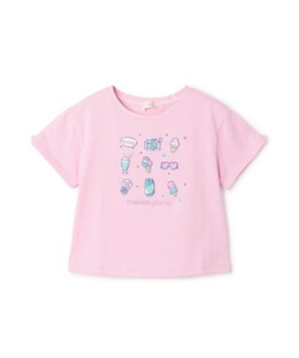 ファンシーポップ刺しゅう 半袖Tシャツ 6062205 | mezzo piano