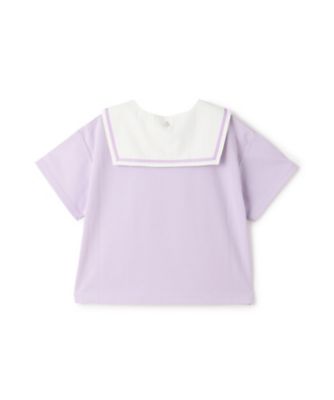 セーラー襟つき 半袖Tシャツ 6062217 | mezzo piano