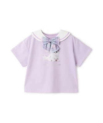 セーラー襟つき 半袖Tシャツ 6062217 | mezzo piano