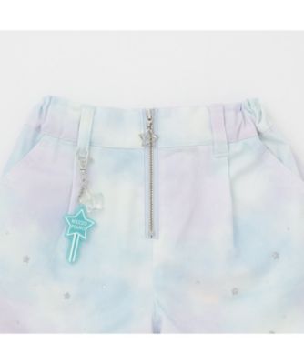 蓄光チャームつき フロントZIPショートパンツ 接触冷感