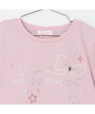 キラキラモチーフロゴ 半袖Tシャツ 6063202 | mezzo piano