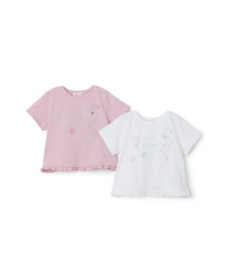 キラキラモチーフロゴ 半袖Tシャツ 6063202 | mezzo piano