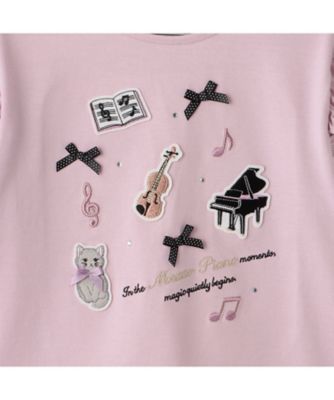 ミュージックワッペン 長袖Tシャツ 6063205 | mezzo piano
