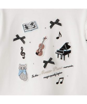 ミュージックワッペン 長袖Tシャツ 6063205 | mezzo piano