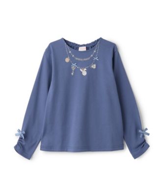 専用メゾピアノ140　不思議の国のアリスコーデ３点セット　Tシャツ＆キュロット アリスネックレス刺しゅう 長袖Tシャツ 6063212 | mezzo piano
