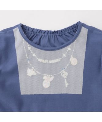 アリスネックレス刺しゅう 長袖Tシャツ 6063212 | mezzo piano